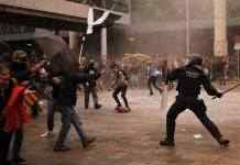 Жители Каталонии протестуют против приговора сепаратистам