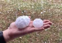 В Австралии выпал град размером с куриное яйцо