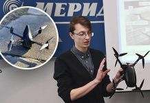 В Украине представили первый отечественный военный дрон-разведчик