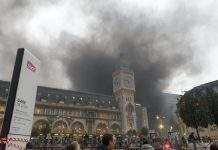 Один из крупнейших вокзалов Парижа в огне: его подожгли протестующие