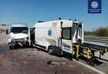 В Киевской области пьяный водитель “скорой” попал в ДТП