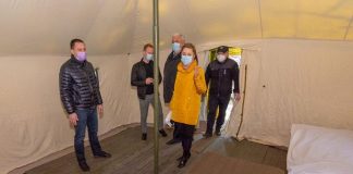 Новий намет біля 7-ої міської лікарні вже функціонує