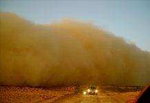 На США надвигается самая масштабная песчаная буря за полвека