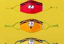 Crayola создаёт красочные маски для школьников