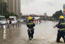 На Южную Корею надвигается супертайфун, в Китае наводнения