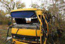 На Херсонщине перевернулся автобус: 2 погибших, 25 пострадавших