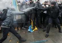 Жёсткий разгон акции ФЛП на Майдане: комментарии МВД