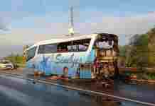 На трасі Київ-Чоп під час руху згорів рейсовий автобус