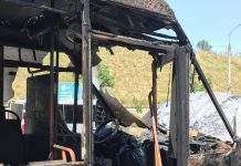 У Бердянську під час руху загорілася маршрутка з пасажирами
