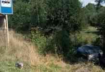 У Львівській області автівка злетіла в кювет: постраждало 6 людей, серед них є діти