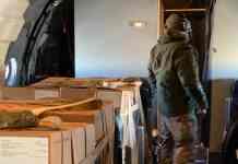 Міністр національної оборони Литви під час візиту до Києва передав першу частину військової допомоги