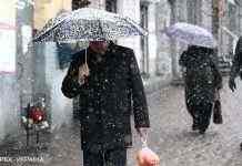 Жовтий рівень небезпеки. Україну завтра накриє мокрим снігом