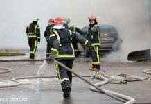 На Яворівському полігоні сталася масштабна пожежа