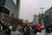 У Брюсселі протестувальники розбили вікна в будівлі Європейської служби зовнішніх зв’язків