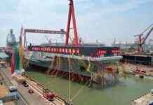 Китай спустив на воду третій авіаносець