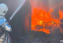 У Миколаєві через спеку виникла масштабна пожежа на підприємстві