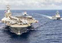 США залишать авіаносець біля берегів Тайваню слідкувати за навчаннями Китаю із запуском нових ракет