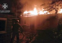 Полум’я охопило дах і поширилося усередину приміщення: у Кривому Розі зайнялася літня кухня