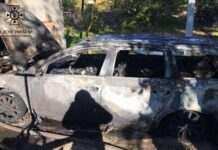 У Самарському районі Дніпра пожежа знищила авто в гаражі