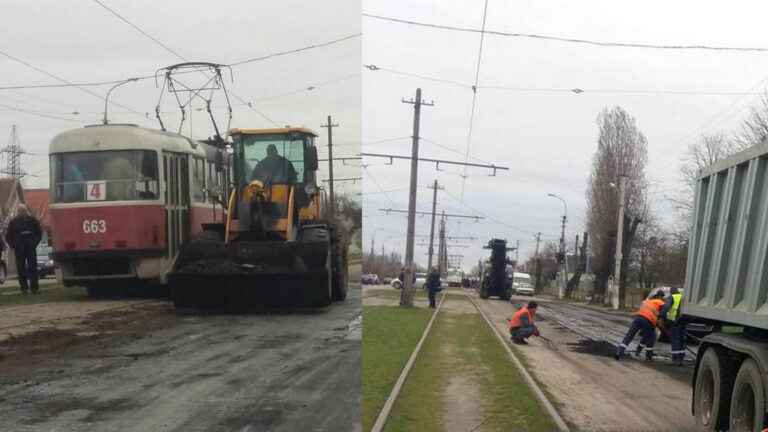 У Кам’янському ремонтують дорожнє покриття на вулицях Криворізькій та Макіївській