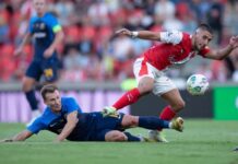 СК «Дніпро-1» програв чехам з розгромним рахунком