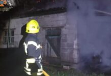 У Жовтих Водах вогнеборці ліквідували пожежу у літній кухні