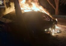 Вогонь охопив моторний відсік та салон: у Дніпрі на Осінній вулиці зайнявся легковик