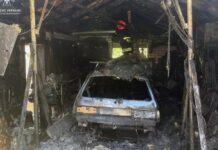 Вогнеборці Дніпра ліквідували займання гаража з автомобілем всередині