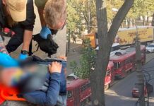 На проспекті Богдана Хмельницького у Дніпрі фура «Сільпо» збила водія скутера: деталі ДТП