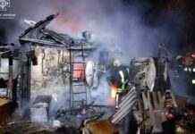 Вогонь охопив дах одноповерхового будинку та господарчу споруду: у Дніпровському районі вночі сталася пожежа