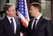 Блінкен провів зустрічі з колегами з ОБСЄ та покинув Скоп’є до прибуття Лаврова