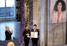 Нобелівську премію миру заарештованої іранської правозахисниці передали її дітям