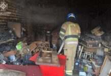 У Кривому Розі надзвичайники ліквідували пожежу в гаражі