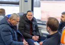 Мер Кам’янського став одним із перших пасажирів Dnipro City Express