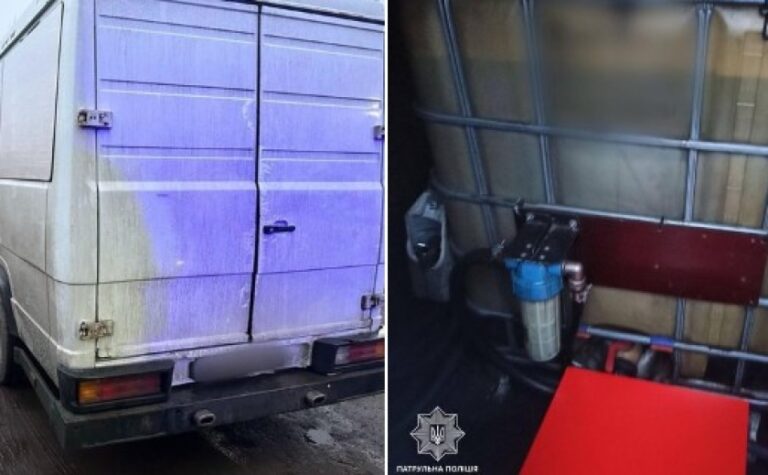 Криворізькі патрульні виявили автомобіль, який перевозив ємності з пальним без відповідних документів
