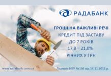Перетворюємо мрії на реальність! Кредит під заставу на будь-які цілі від РАДАБАНКу