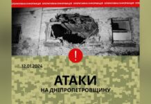 Вдарили ракетою по Дніпровському району: безпекова ситуація на Дніпропетровщині станом на вечір 12 січня