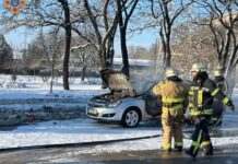 Розгерметизація паливної системи: надзвичайники Запоріжжя приборкали займання легковика