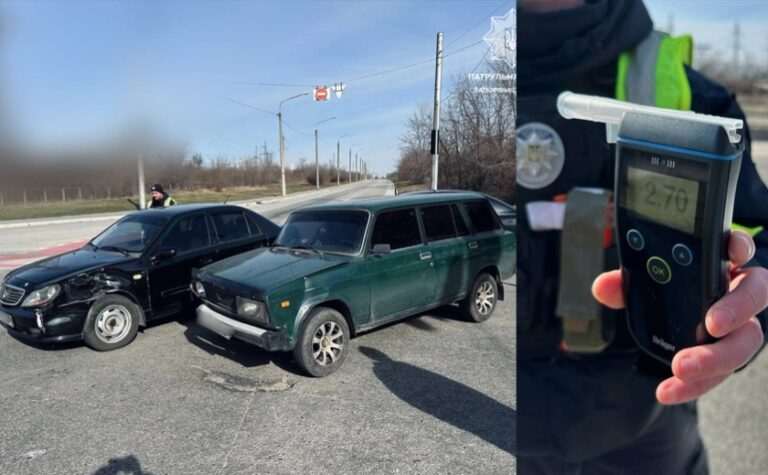 Пʼяний та без прав: у Запоріжжі водій ВАЗ спровокував ДТП