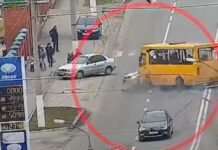 На вулиці Марії Лисиченко у Дніпрі зіштовхнулись Skoda та автобус №107: деталі