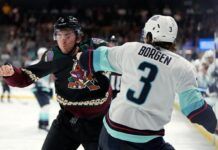 Вінгер “Колорадо” відзначив перемогу хітом, швидкий спаринг в Арізоні: бійки вечора НХЛ