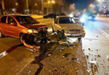 У Запоріжжі зіткнулися Chevrolet Aveo та ЗАЗ TF69YO