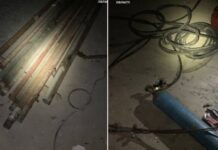 Вирізали метал із метою наживи: патрульні Дніпра завдяки небайдужому містянину виявили ймовірних зловмисників