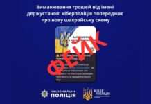 Виманювання грошей від імені держустанов: кіберполіція попереджає про нову шахрайську схему