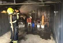 З відкритої території вогонь розповсюдився на гаражні бокси: надзвияайники Кривого Рогу ліквідували займання