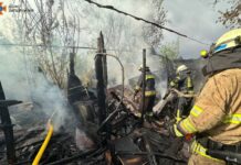 Площа пожежі 40 кв.м: у Запоріжжі спалахнули дві господарчі споруди
