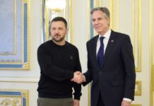 Зеленський під час зустрічі з Блінкеном заявив про потребу якнайшвидшої доставки військової допомоги США