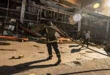 З’явилося відео зсередини “Епіцентру” у Харкові у момент удару