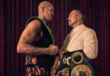 Усик – Ф’юрі. Чемпіони зважилися і поштовхалися перед боєм: відео