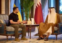 Зеленський зустрівся з еміром Катару і запросив його в Україну